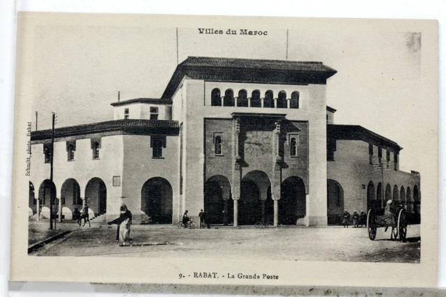 La Grande Poste Rabat Maroc Cpa Postcard 8357