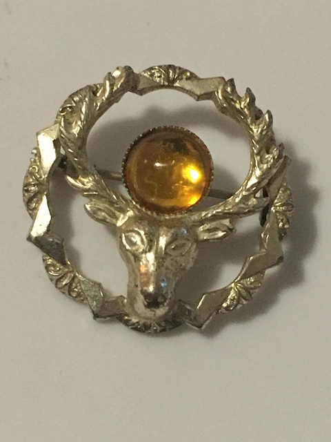 Elks BPOE Vintage Silver Plated Elks club  Pin