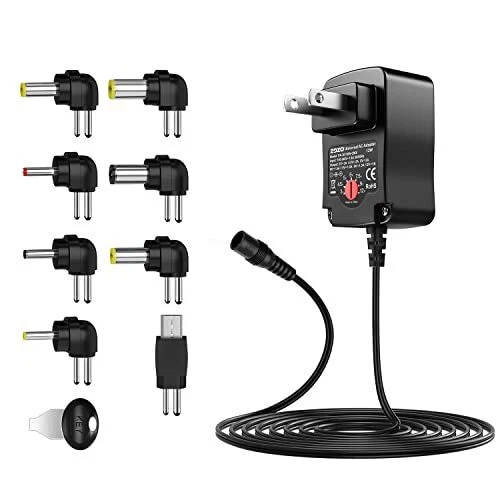 Univ. AC Adapter, Regulated Multi Voltage Switching Power Supply