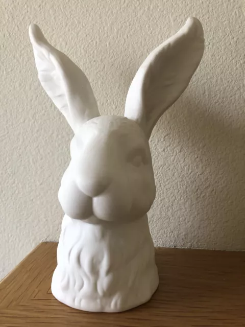 White Bisque Rabbit / Hare  Head