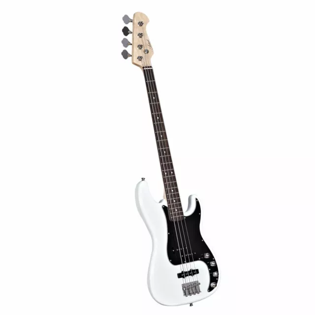 Artist Vintage-Hybrid White Active/Passive Bass Guitar 2