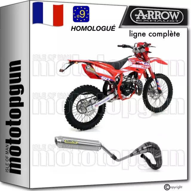 Arrow Ligne Complete Hom Nocat Mini-Thunder Titanium Beta Rr 50 Enduro 2016 16