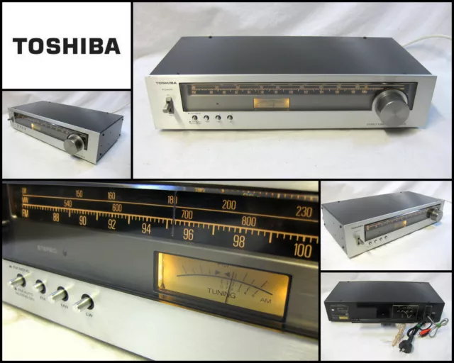 Vintage Toshiba ST-225 FM AM Stereo Farrite Antenna Tuner Radio