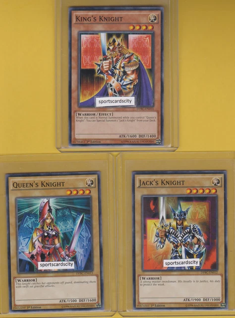 JACK'S + QUEEN'S + KING'S KNIGHT - 3 Cards Set 1st Edition (YGLD/DPBC) Yu-Gi-Oh $1.49 - PicClick CA JACK'S + QUEEN'S + KING'S KNIGHT - 3 Cards Set 1st Edition (YGLD/DPBC) Yu-Gi-Oh $1.49 - PicClick CA
