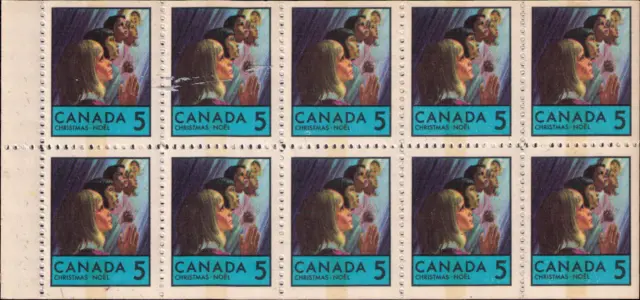 Canada 1969, Booklet, BK73c with error on stamp 1,3, MNH, VF see details