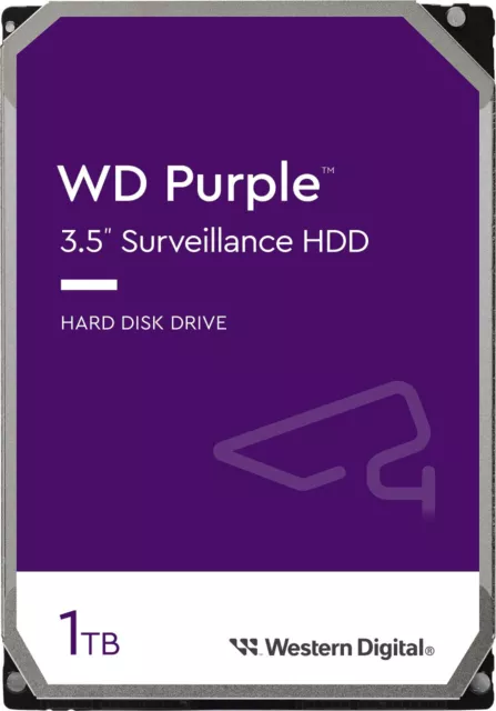 Western Digital WD11PURZ WD Purple 1TB 3.5' Surveillance HDD 5400RPM 64MB SATA3