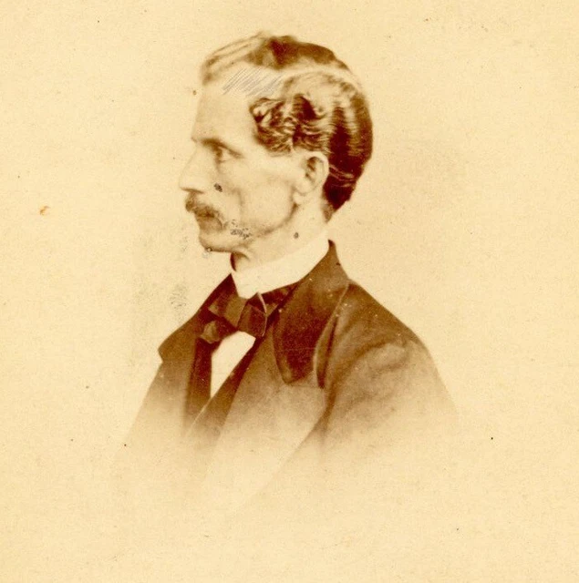 Antique CDV Carte De Visite photo gentleman H Noack Menton France #9 Victorian