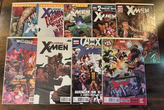 Lot of 9 Wolverine and the X-Men #2 3 4 5 6 7 8 9 25 Marvel Comics (2012-2013)