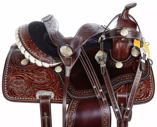 Brand Pro Western Heavy Duty Ranch Roper Saddle size 16" With Tack Set All Sizes