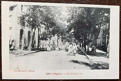 Algeria mila grande rue postcard circa 1900 CPA photo arabic old colony