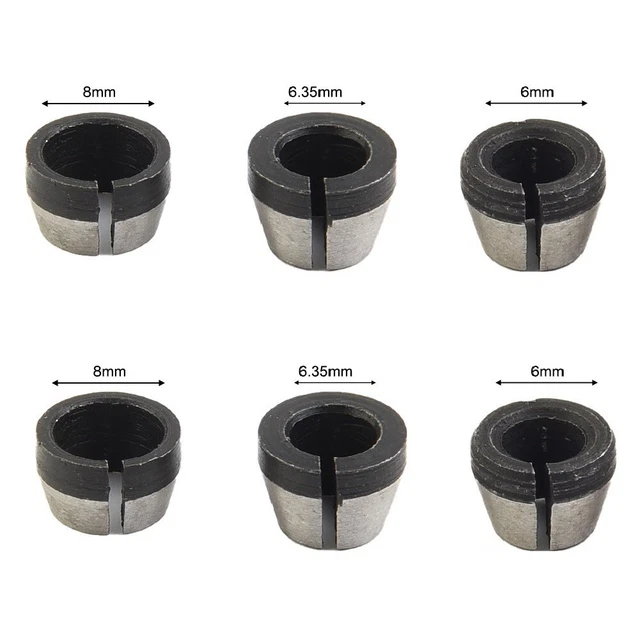 COLLET CHUCK FOR Electric Router Bits 6mm and 8mm Pack of 2 High ...