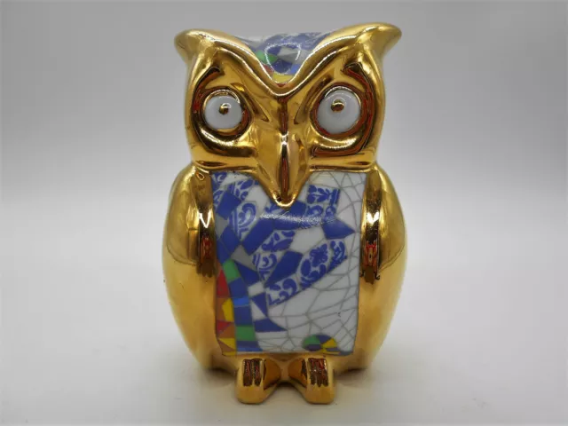 Figurine / Statuette  " Hibou / Chouette "  En Porcelaine Estil Artur Espagne