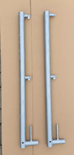 Geländerpfosten Stahl mit Belagsicherung für Plettac, Müba Fix, Hünnebeck
