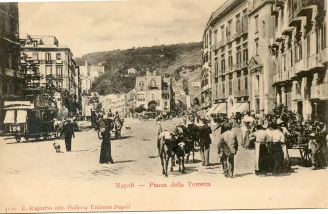 Postcard / Carte Postale Italia Italie / Napoli Piazza Della Torretta