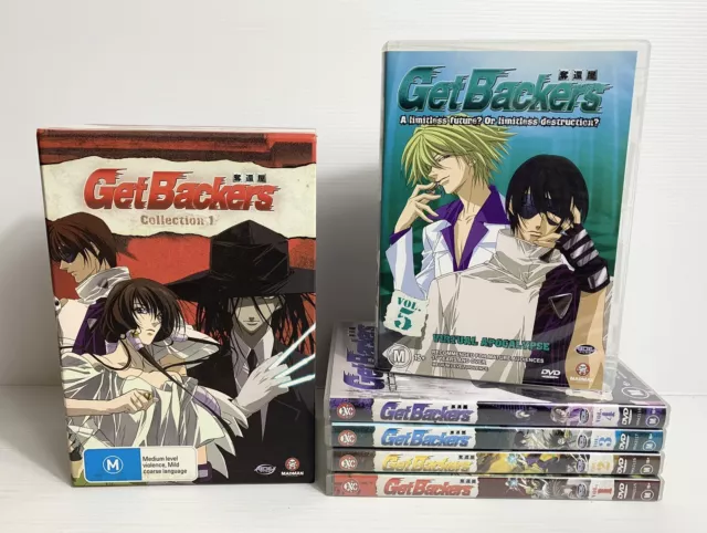 GET BACKERS - DVD Set (Season 1) 4-disk, 24 Episodes - MANGA ANIME English  702727146923