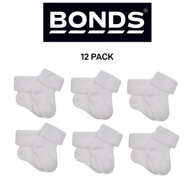 Bonds Baby Wondersock Super Soft Cotton and Durable Comfy 12 Pack R6289T