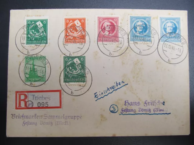 SBZ Thüringen Nr. 98Bz2, 1946,Brief, einschreiben, BPP geprüft, Mi 120€  *LE2263