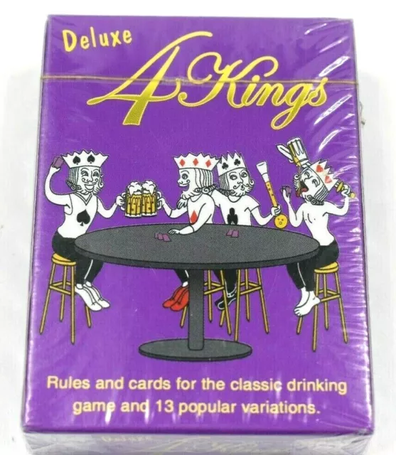 New Deluxe 4 Kings Barware Card Game Novelty