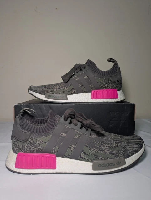 adidas gazelle silver green womens Adidas NMD R1 "Glitch Core Black Camo"  Beater Sneaker