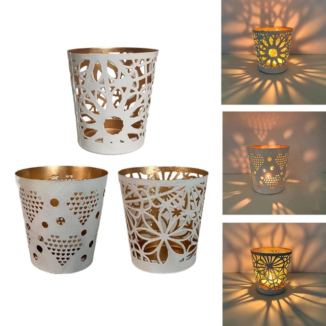 Candle Holder Candleholder Romantic Wrought Iron for Bathroom Party Indoor