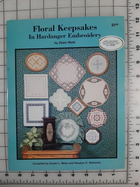 1991 RECUERDOS FLORALES en bordado Hardanger Dawn Wold compilado Susan L. Meier+