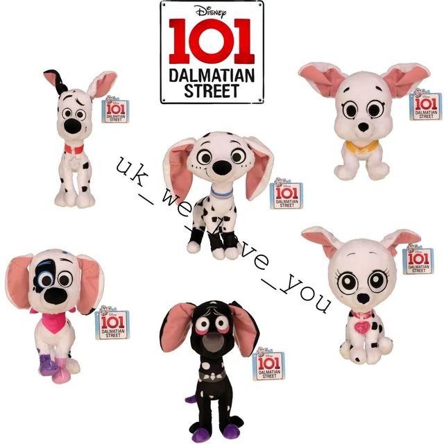 DISNEY 101 DALMATIAN Street Dog 10" Soft Plush Stuffed Toy Dolly Dylan