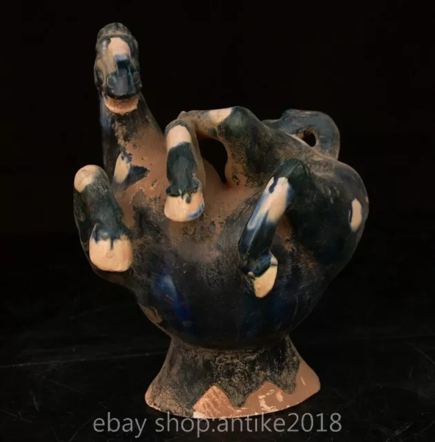 8.6 "Ancient Chinese Tang Sancai Fengshui Pottery 12 Zodiac Year Horse statue