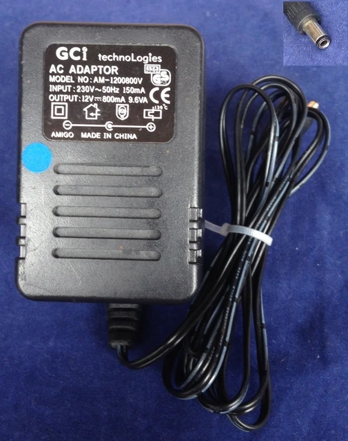 Chargeur SINO-AMERICAN A31240G 12V 0.4A - Prise 5.5mm/2.1mm - Occasion Fonctionnel
