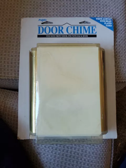 Vintage Angelo MCM DOOR CHIME Two Note Front One Note Back Door