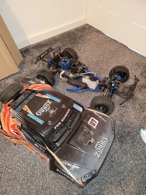 zorro 1/10 nitro trophy truck 4wd rtr - orange - MCM Racing