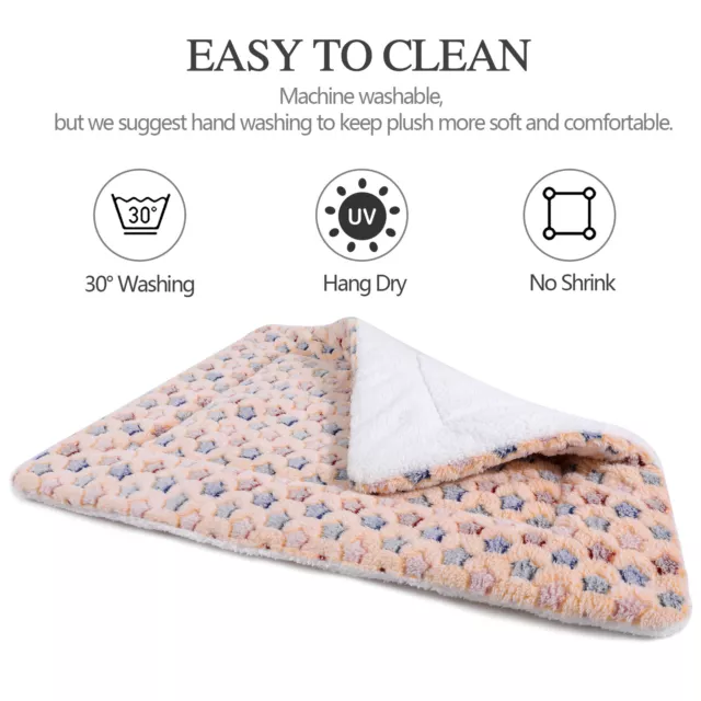 Self Warming Pet Bed Cushion Pad Dog Cat Cage Kennel Crate Soft Mat Sleeping Bed 2