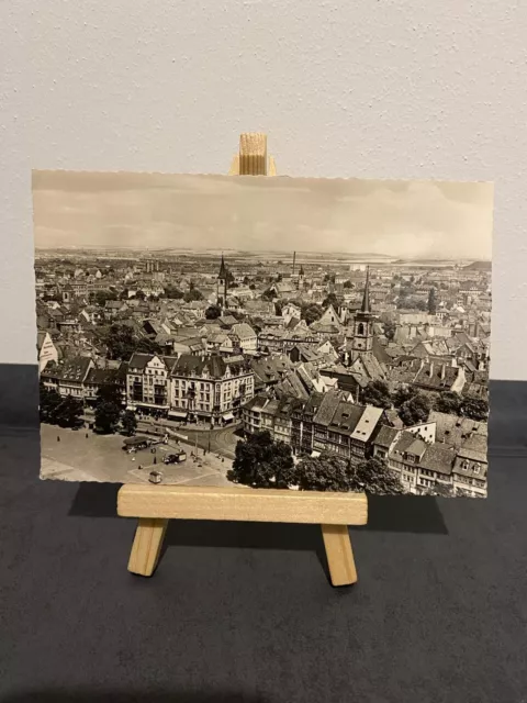 Vintage Postkarte Erfurt - Blick vom Dom, Stadt, Ansicht, Architektur, Gebäude