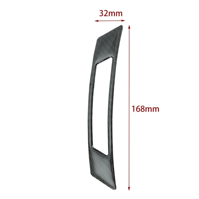 2* Carbon-Fiber Car Wheels Eyebrow Arch Trims Lips Strip Fender Flare Protectors