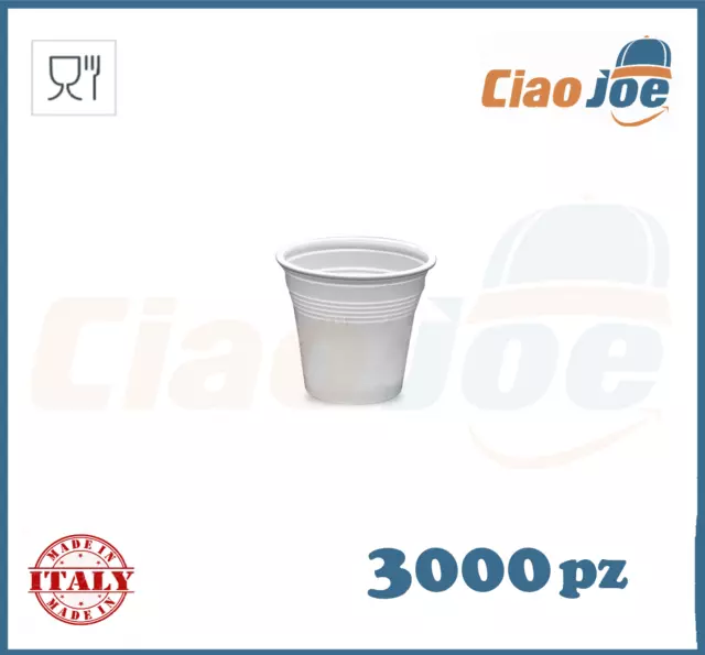 3000 Piezas Vasos De de Plástico 80 Cc Vidrio Café Blanco 80ML Vasos