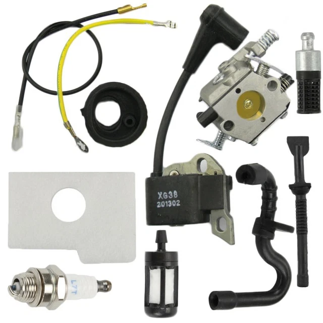 Motore Kit Carburatore Carburante Candela di Accensione per Stihl 017 018