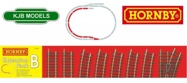 BNIB OO Gauge Hornby R8222 Track Extension Pack B