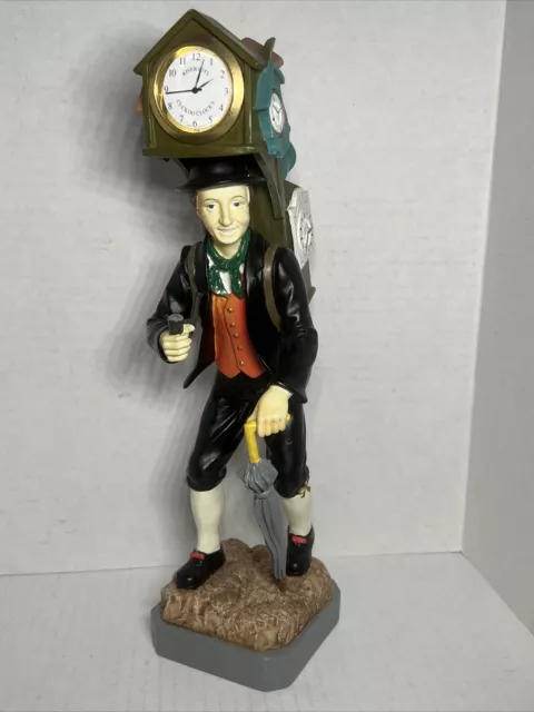River City Cuckoo Clock Peddler Figurine - Tested & Works! - No Battery