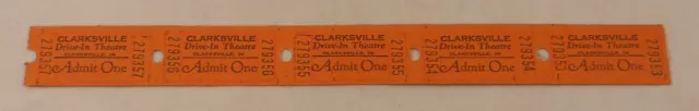 Vintage Clarksville IN Indiana Drive in Movie Tickets