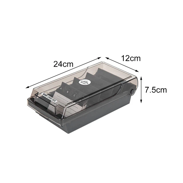 Divider Capacity Index Holder Business Card Box Protector Plastic Board