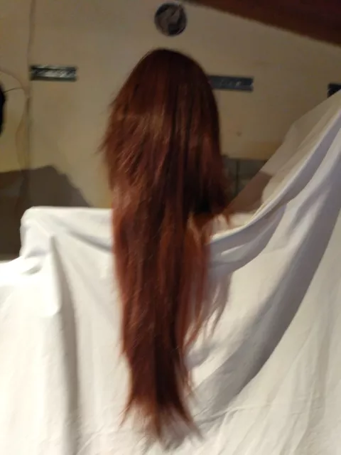 Parrucca Cosplay Capelli Lunghi Castano Acconciabile anime termoresitente