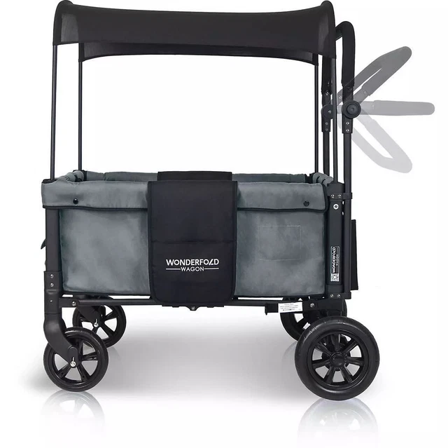 Wonderfold Wagon W1 Push Pull 2 Passenger Folding Stroller Animalini Wonderfold