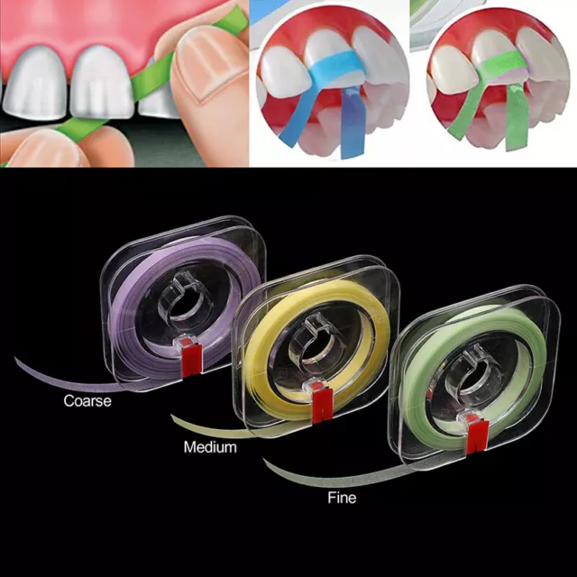 Dental Polishing Strip Roll 6m*4mm Resin Tooth Grinding Sanding Teeth Whiteni&TM