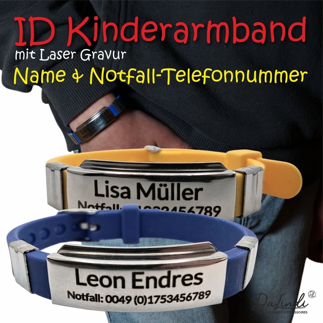 ID SOS NOTFALL LEDERARMBAND MARCUMAR XARELTO DAMEN HERREN