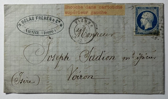 ANCIENNE LETTRE DE France Avec Timbre Napol on 3 Vari t 1857 EUR 5 ancienne-lettre-de-france-avec-timbre-napol-on-3-vari-t-1857-eur-5