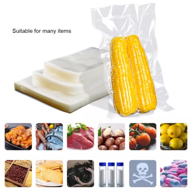 100pcs Vacuum Sealer Thicken Bags For Kitchen Food Saver Vacuum Seal Storage Bag