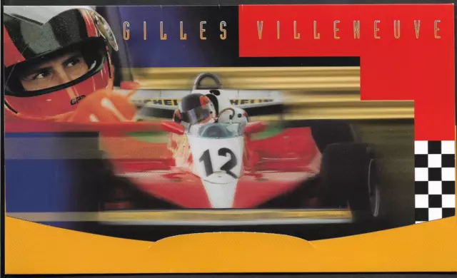 Canada -Souvenir sheet of 8 with Cover - Gilles Villeneuve & Ferrari #1648b -MNH