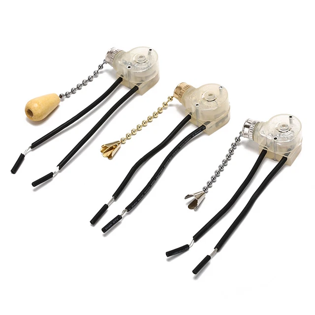 HOME CEILING FAN lamp wall light replacement pull chain cord switch_P2