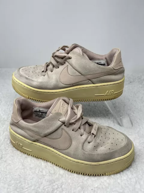 NIKE AIR FORCE 1 scarpe da ginnastica con plateau in camoscio rosa nude taglia UK 5 EU 38 5 EUR 28 44 PicClick IT