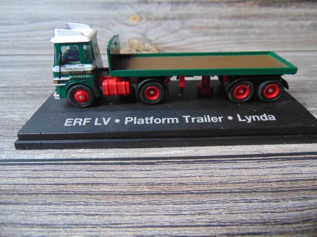 Eddie Stobart ERF LV Lynda Platform Trailer Atlas diecast 1:76 model FREE POST