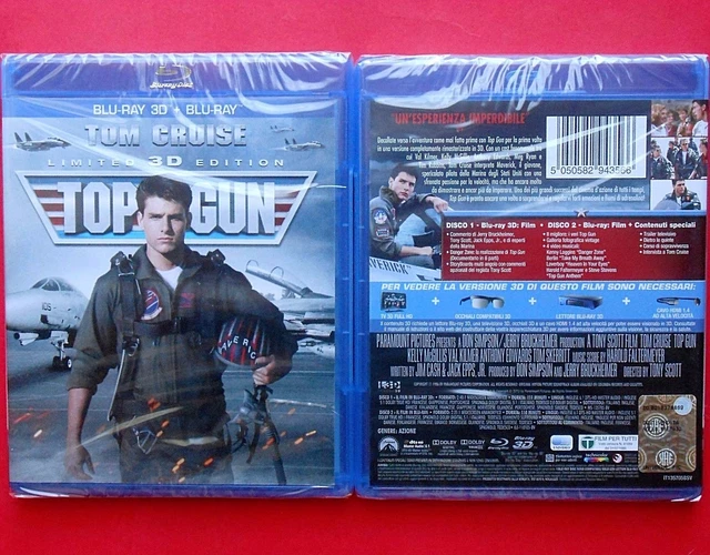 FILM BLU RAY Disque 3D+2D Limited Édition Top Gun Tom Cruise KELLY